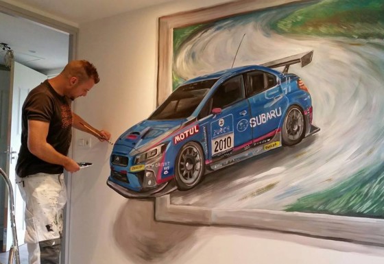 Subaru 3d schilderij