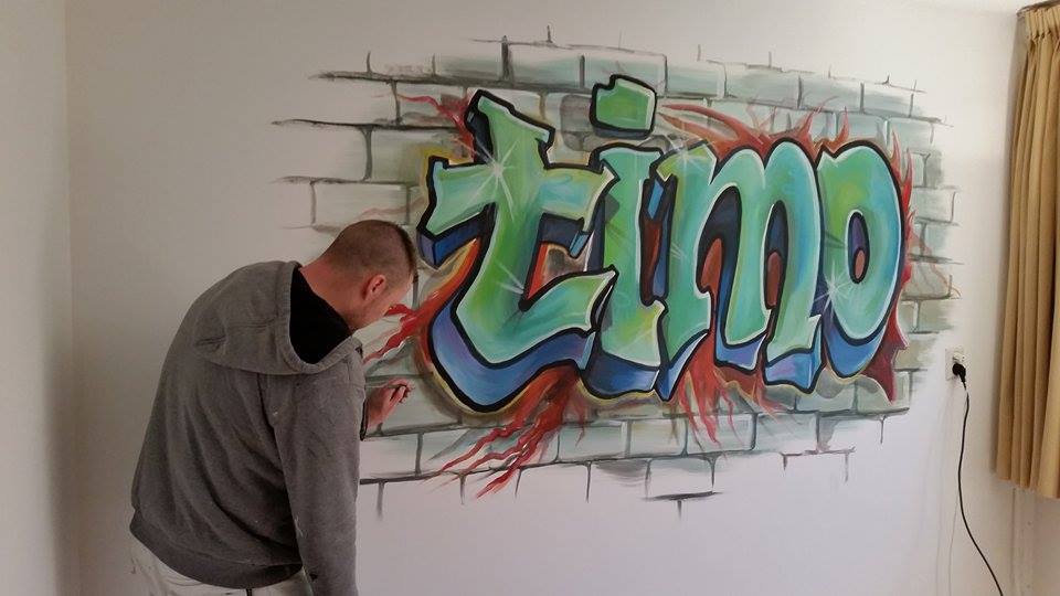Timo graffiti style (geschilderd)