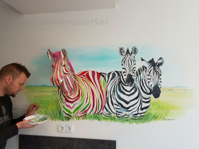 Kunstzinnige zebra’s