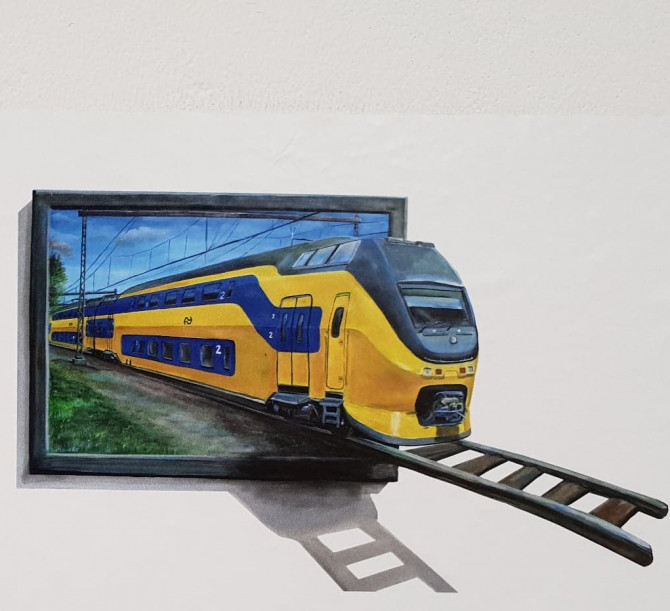 Defecte Variant Vergelden UITVERKOCHT 3d-schilderij Intercity (170cmx100cm) – Bertruesinkart